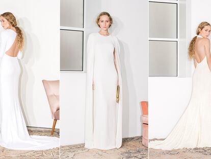 17 modelos (vestidos, trajes y hasta un mono de encaje) componen la colección cápsula de vestidos de novia de Stella McCartney.