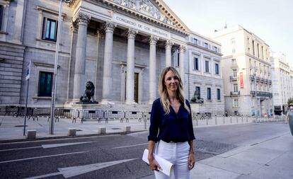 La exportavoz parlamentaria del PP, Cayetana Álvarez de Toledo, en el Congreso el lunes. 