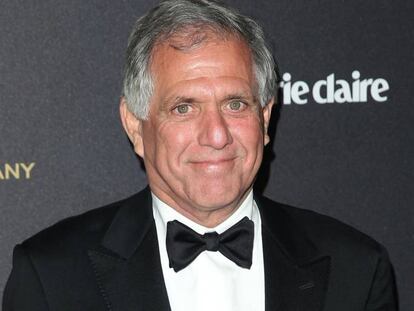 Leslie Moonves en una fiesta de Netflix en los Globos de Oro de 2016.