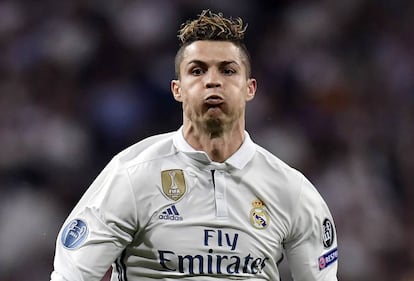 Cristiano Ronaldo contra el Atlético.