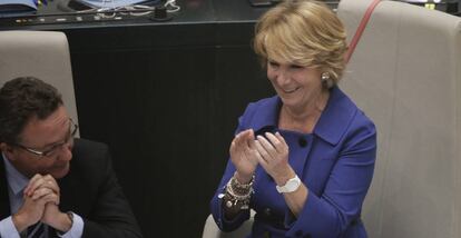 Esperanza Aguirre, portavoz del PP en el ayuntamiento de Madrid