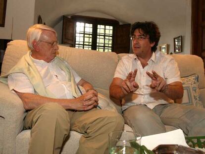 Cristóbal Halffter y José María Sánchez Verdú, en Villafranca del Bierzo.