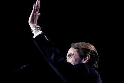 José María Aznar, expresidente del PP, afirma en la inauguración de la convención de su partido que no viene "de ninguna parte" porque nunca se ha ido.