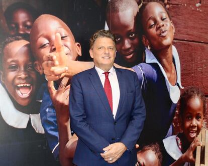 Bruno Maes, representante de Unicef en Haití, en la sede de la agencia en Madrid.