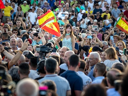 Simpatizantes de Vox en un acto electoral en Valencia en una imagen de archivo