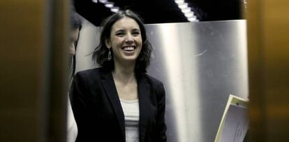 La diputada Irene Montero, en el Congreso.