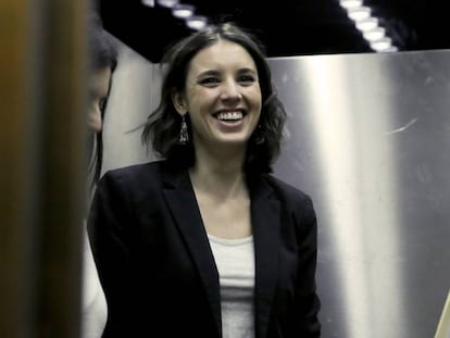 La diputada Irene Montero, en el Congreso.