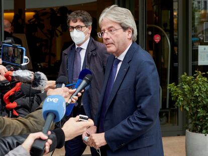 El comisario europeo de Economía, Paolo Gentiloni, en Bruselas el pasado lunes.
