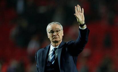 Ranieri, tras el partido de Champions en Sevilla.