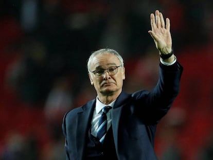 Ranieri, tras el partido de Champions en Sevilla.