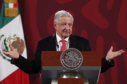 Andrés Manuel López Obrador en conferencia de prensa