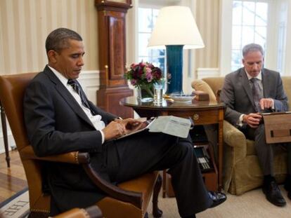 El presidente Obama lament&oacute; durante la entrevista no poder suscribirse a m&aacute;s publicaciones a trav&eacute;s de su iPad, que usa frecuentemente.