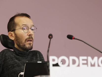 Pablo Echenique en un acto de Podemos.