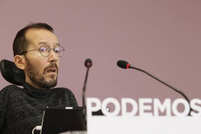 Pablo Echenique en un acto de Podemos.