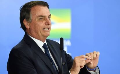El presidente brasileño, Jair Bolsonaro, el martes en Brasilia.