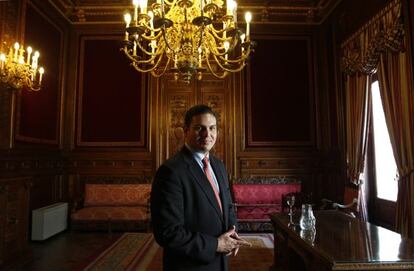 Juan Carlos Pinz&oacute;n, ministro de Defensa de Colombia,  en la Casa Am&eacute;rica de Madrid.