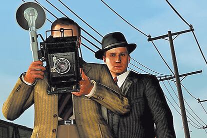 Videojuego <i>L. A. Noire</i>. de Rockstar