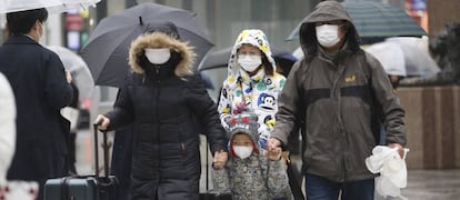 Turistas chinos en Tokio