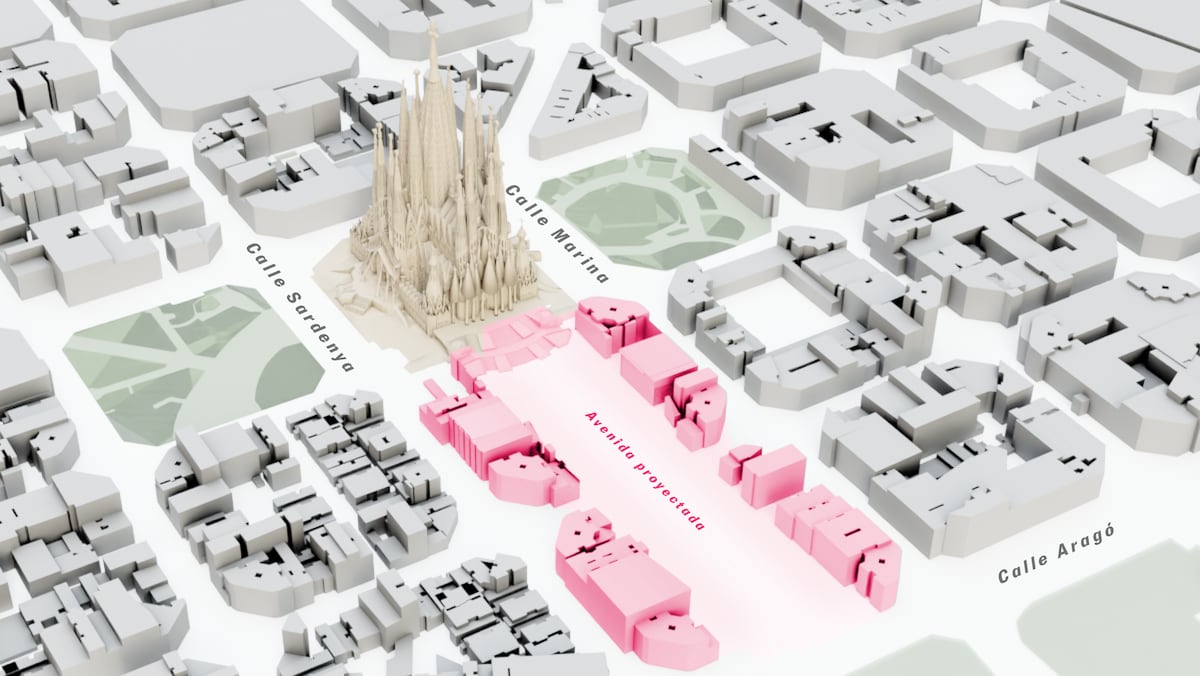 ¿Qué queda por construir? Las dos manzanas de viviendas que necesita la Sagrada Familia para ser terminada