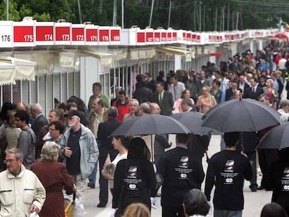 Lluvia en la Feria del Libro
