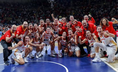 España celebra la medalla de bronce