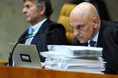 Alexandre de Moraes durante una sesión de la Suprema Corte, el 14 de noviembre en Brasilia. 