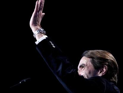 Aznar, el pasado 23 de enero en una convención del PP en Madrid.