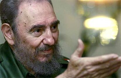 Fidel Castro, durante una conferencia de prensa en Panamá en noviembre del año 2000.