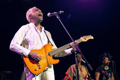 Gilberto Gil en su concierto en La Riviera, en Madrid.