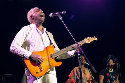 Gilberto Gil en su concierto en La Riviera, en Madrid.