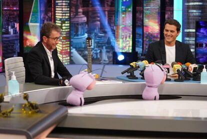 Pablo Motos i Albert Rivera a 'El hormiguero'.