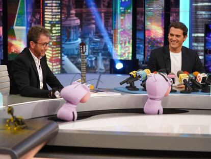 Pablo Motos i Albert Rivera a 'El hormiguero'.