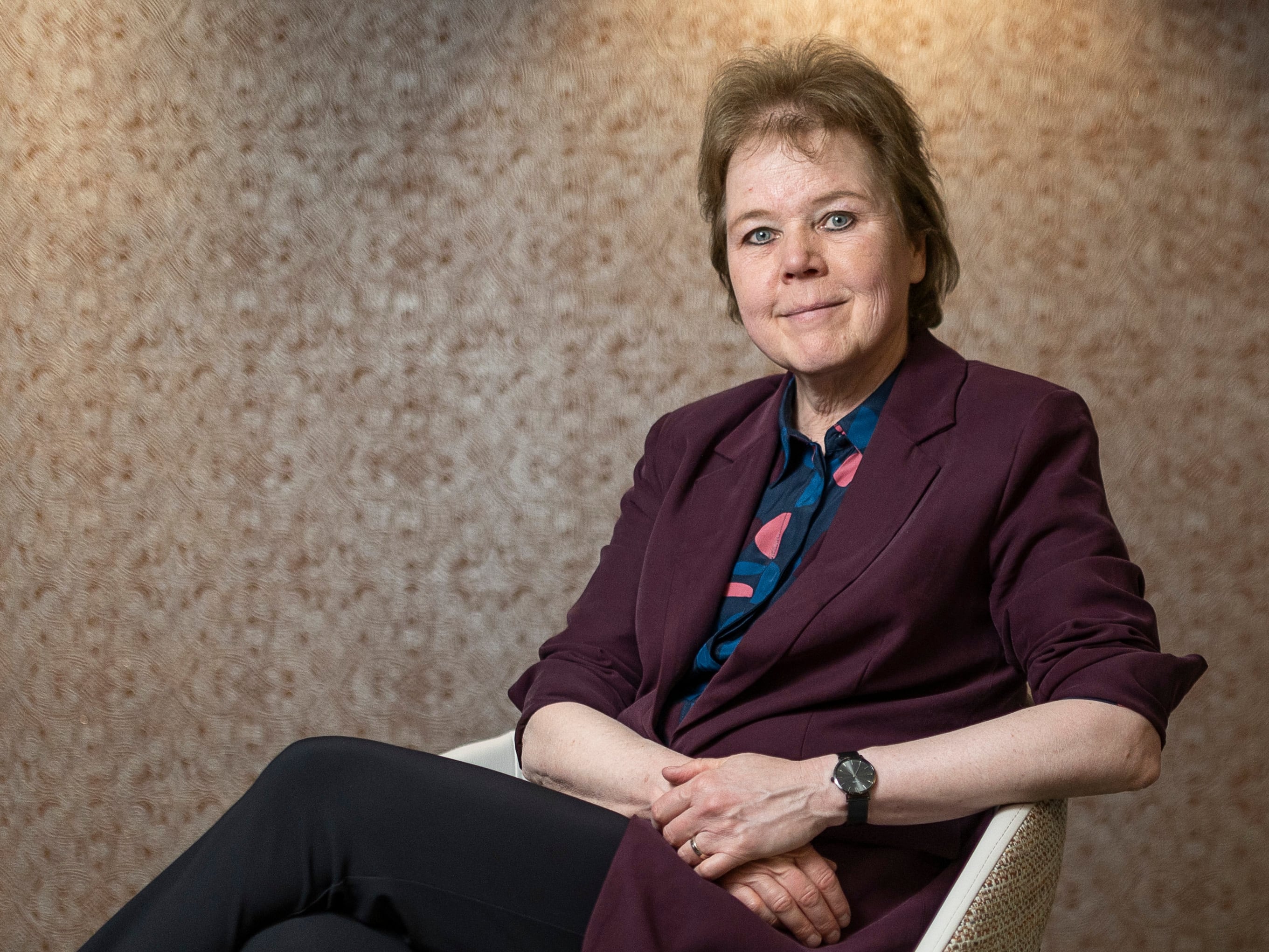 Winette Van der Graaf,oncóloga y presidenta de la Organización Europea para la Investigación y Tratamiento del Cáncer, fotografiada en Barcelona.

