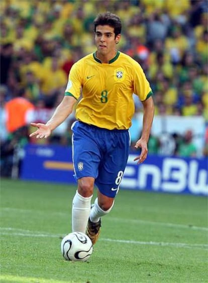 Kaká, en un partido del pasado Mundial de Alemania