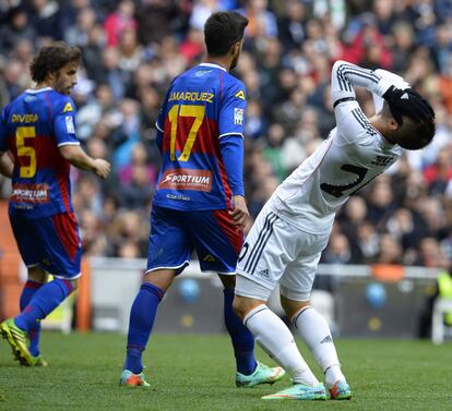 Jesé se lamenta de una ocasión fallada.