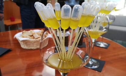 Muestras de aceite de oliva.