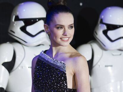 Daisy Ridley en la presentación de 'Star Wars: El despertar de la fuerza'.