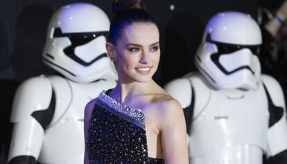 Daisy Ridley en la presentación de 'Star Wars: El despertar de la fuerza'.