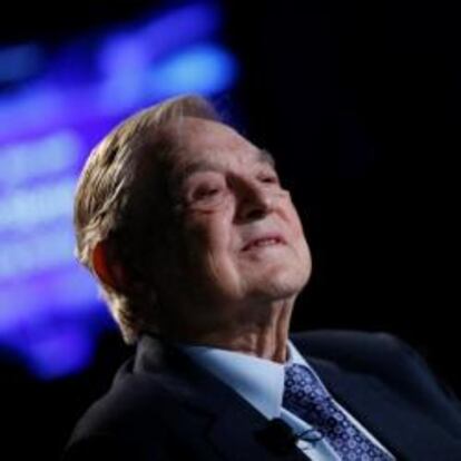 George Soros en Davos, el sábado 26 de enero