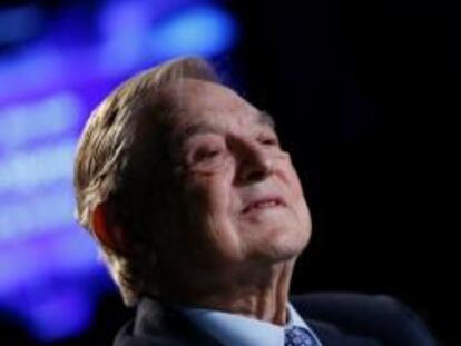 George Soros en Davos, el sábado 26 de enero