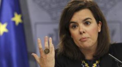 La vicepresidenta del Gobierno, Soraya Sáenz de Santamaría. EFE/Archivo