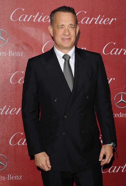 Tom Hanks, otro de los premiados de la noche por Capitán Phillips y Saving Mr. Banks.