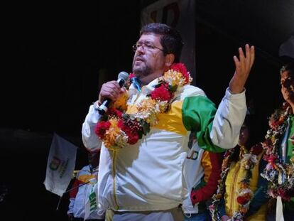 Samuel Doria Medina, en un acto en La Paz. 