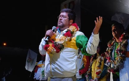 Samuel Doria Medina, en un acto en La Paz. 