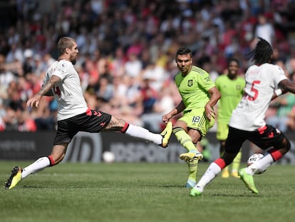 Casemiro durante el partido entre el Manchester United y el Southampton este sábado.