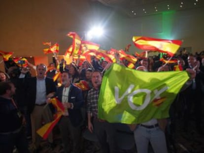 Con el 99,7% del voto escrutado, la formación de Santiago Abascal entra por primera vez en un Parlamento español