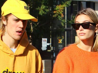 Justin Bieber y Hailey Baldwin, por las calles de Los Ángeles, el pasado octubre.