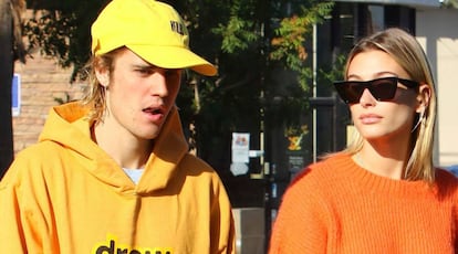 Justin Bieber y Hailey Baldwin, por las calles de Los Ángeles, el pasado octubre.