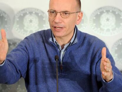 El primer ministro italiano, Enrico Letta