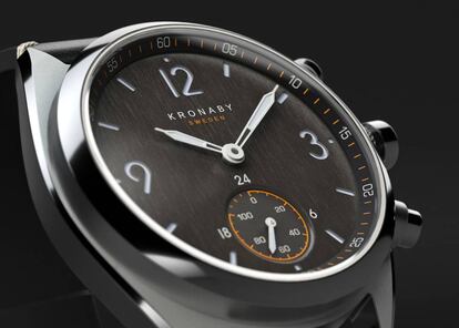 El nuevo reloj conectado Apex 41 mm de Kronaby, con caja de acero y esfera chapada en bronce cepillado.